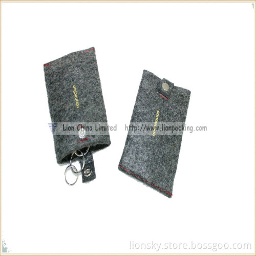 Key Bag with Metal Button Ring